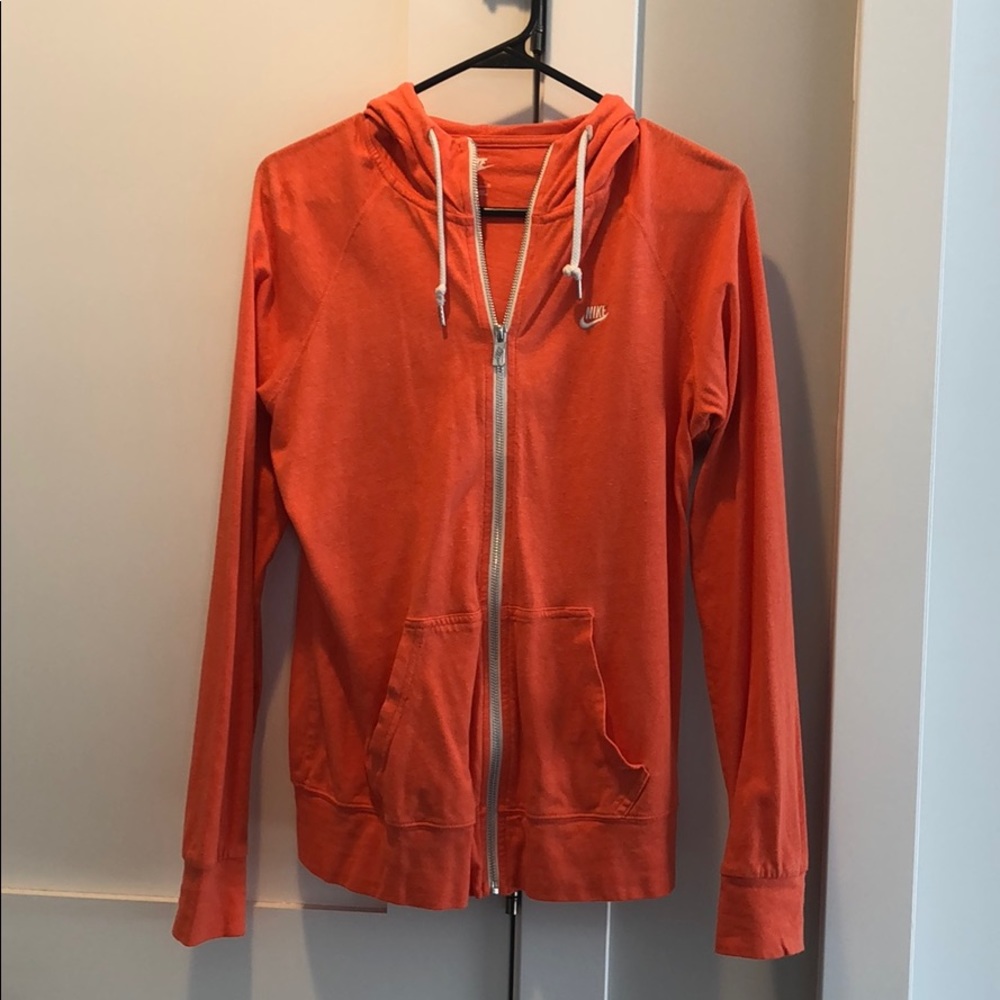lightweight Nike zip up sweatshirt